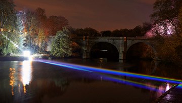Rainbow River Lights up Durham Lumiere Festival