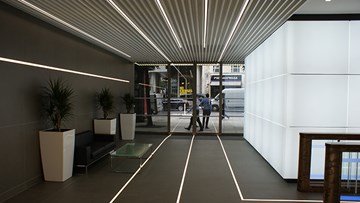 Inplas create stunning light wall at prestigious London offices